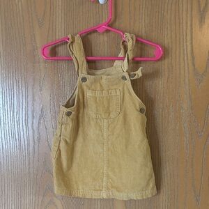 Carter's Corduroy Overalls in Mustard Yellow